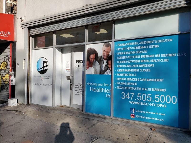 image of BAC is home to an OASAS-licensed outpatient substance use treatment clinic called First Steps, which is located at our 2261 Church Ave site in Brooklyn, NY.  Clients enter this program with a motivation to progress in their recovery and are determined to utilizing harm reduction in order to work towards a healthy lifestyle. In addition to receiving treatment, clients will also learn about the risks of engaging in substance use and how they can affect our bodies in both short-term and long-term instances. 